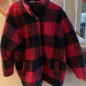 Maurice  Buffalo Plaid Button Front Jacket